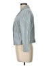 BCBGMAXAZRIA 100% Cotton Stripes Blue Blazer Size L - photo 5