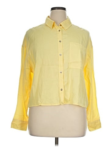 CALVIN KLEIN JEANS Long Sleeve Button-Down Shirt (view 1)