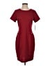 En Focus Studio Solid Burgundy Casual Dress Size S - photo 1