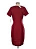 En Focus Studio Solid Burgundy Casual Dress Size S - photo 2