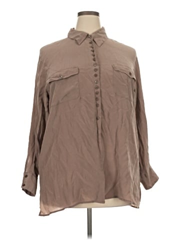 Diana Marco 3/4 Sleeve Silk Top (view 1)