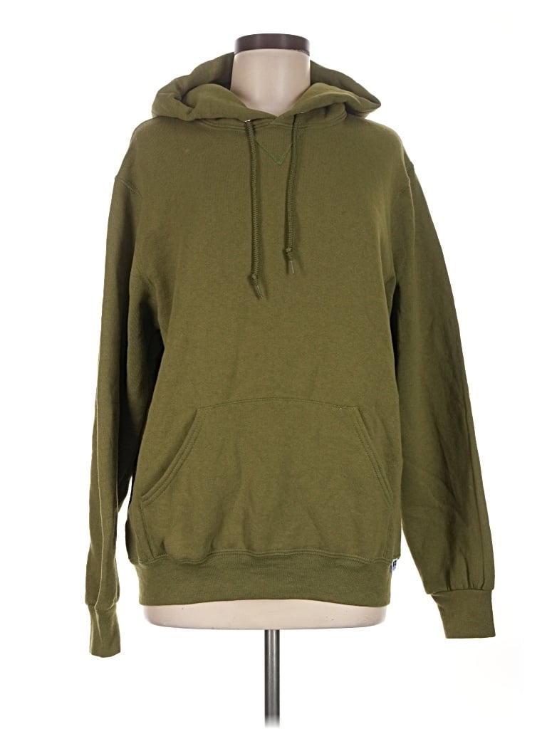 Pre-owned Russell Athletic Pullover Hoodie In Green