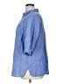 Catherines Blue 3/4 Sleeve Button-Down Shirt Size 0X - photo 5