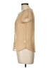 Dolled Up 100% Polyester Tan Sleeveless Blouse Size L - photo 5