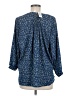 Jachs Girlfriend 100% Polyester Blue 3/4 Sleeve Blouse Size M - photo 2