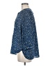 Jachs Girlfriend 100% Polyester Blue 3/4 Sleeve Blouse Size M - photo 5