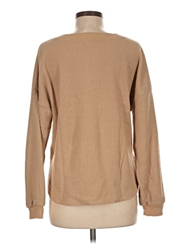Madewell Waffle Knit V-Neck Long-Sleeve Sweater (view 2)