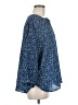Jachs Girlfriend 100% Polyester Blue 3/4 Sleeve Blouse Size M - photo 4