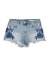 Blank NYC Paisley Blue Denim Shorts Size 26 waist - photo 1