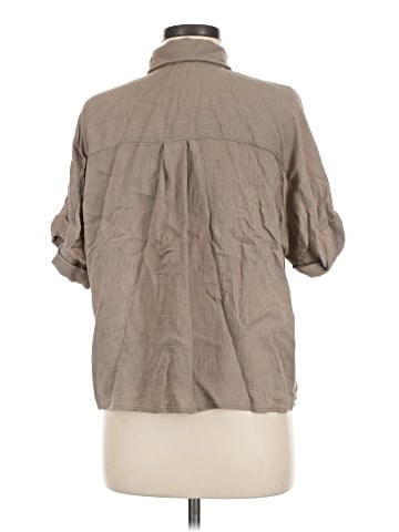 Fun2Fun 3/4 Sleeve Button-Down Shirt (view 2)