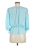 Sienna Sky 100% Polyester Blue 3/4 Sleeve Blouse Size M - photo 2