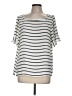 Ann Taylor LOFT 100% Polyester Ivory Short Sleeve Blouse Size M - photo 1