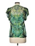 Roz & Ali 100% Polyester Green Short Sleeve Blouse Size L - photo 2