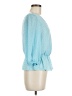 Sienna Sky 100% Polyester Blue 3/4 Sleeve Blouse Size M - photo 4