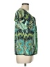 Roz & Ali 100% Polyester Green Short Sleeve Blouse Size L - photo 4
