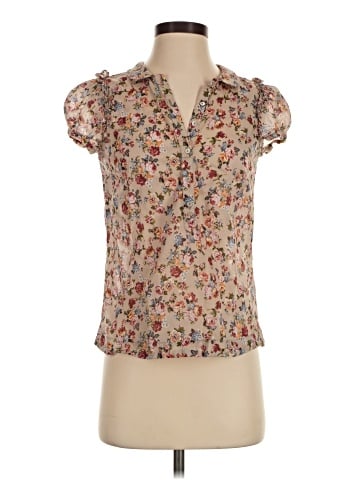 Zara Basic Short Sleeve Blouse (view 1)