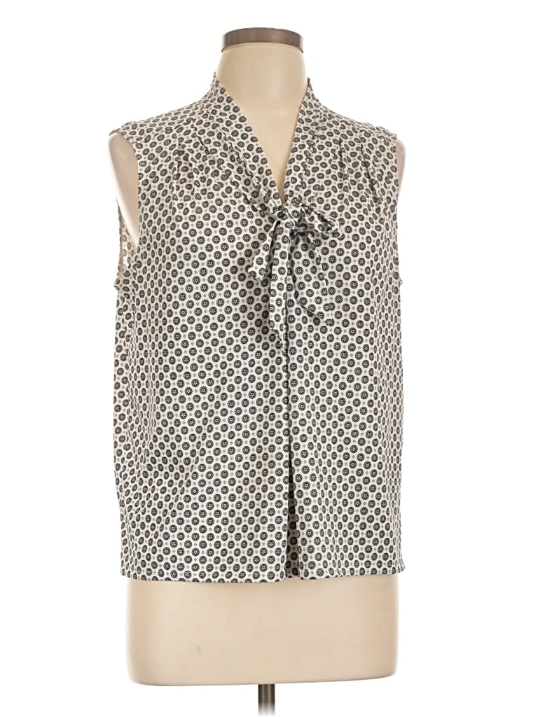 Pre-owned Max Studio Sleeveless Blouse In Gray