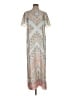 Ann Taylor 100% Polyester Paisley Silver Casual Dress Size 2 - photo 1