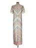 Ann Taylor 100% Polyester Paisley Silver Casual Dress Size 2 - photo 2