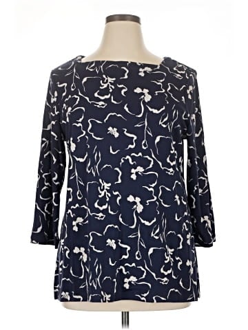 Chico's 3/4 Sleeve T-Shirt (view 1)