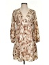 Entro 100% Polyester Animal Print Tan Casual Dress Size S - photo 1