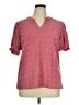 Blooming Jelly Pink Short Sleeve Blouse Size XL - photo 1