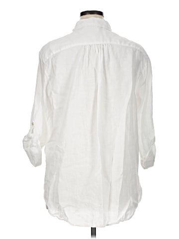 Lands' End 3/4 Sleeve Button-Down Shirt (view 2)