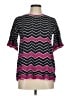 M Missoni Chevron-herringbone Pink Short Sleeve Blouse Size M - photo 1