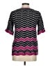 M Missoni Chevron-herringbone Pink Short Sleeve Blouse Size M - photo 2