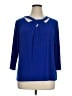 Kasper Blue 3/4 Sleeve Blouse Size XL - photo 1