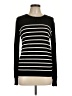 Theory Stripes Black Pullover Sweater Size L - photo 1