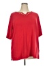 Quacker Factory Red Short Sleeve Top Size 2X - photo 1