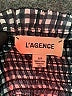 L'Agence Houndstooth Black 3/4 Sleeve Blouse Size S - photo 7