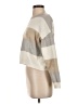 Poof! Color Block Tan Pullover Sweater Size S - photo 5