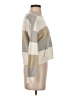 Poof! Color Block Tan Pullover Sweater Size S - photo 4