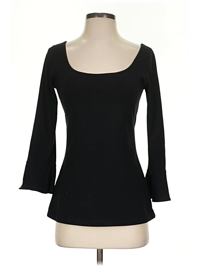 Pre-owned Susana Monaco 3/4 Sleeve T-shirt In Black