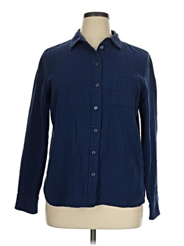 J.Crew Factory Store Long Sleeve Button-Down Shirt (view 1)