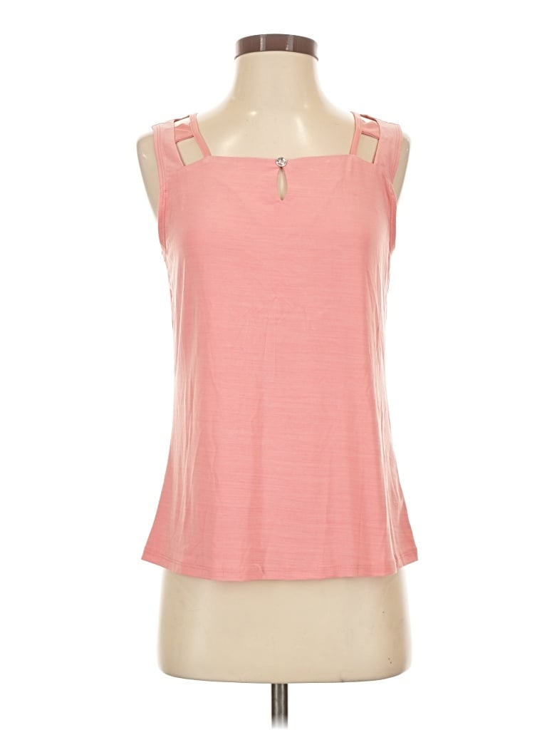 Pre-owned Atelier Sleeveless Top Pink Keyhole Neckline Tops