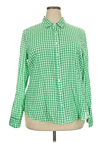 Crown & Ivy Long Sleeve Button-Down Shirt (view 1)