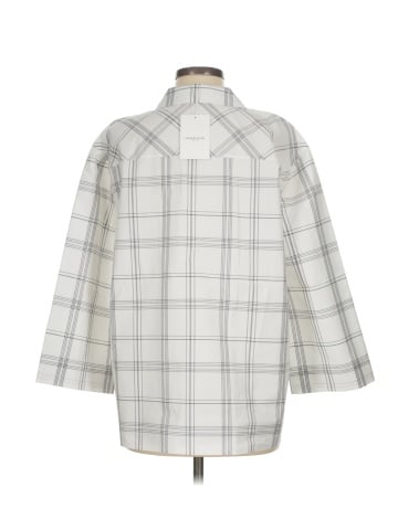 Lafayette 148 New York 3/4 Sleeve Button-Down Shirt (view 2)