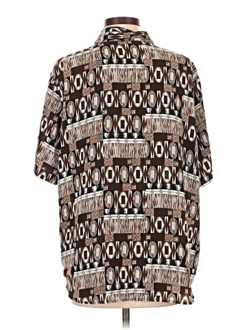 Unbranded Short Sleeve Button-Down Shirt (view 2)