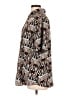 Unbranded Print Brown Short Sleeve Button-Down Shirt Size 13 - photo 5