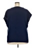 Angels 100% Polyester Blue Short Sleeve Blouse Size 2X - photo 2
