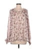 Lulus 100% Polyester Pink Long Sleeve Blouse Size M - photo 1