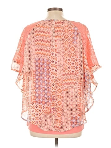 NY Collection Short Sleeve Blouse (view 2)