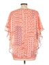 NY Collection 100% Polyester Orange Short Sleeve Blouse Size L - photo 2