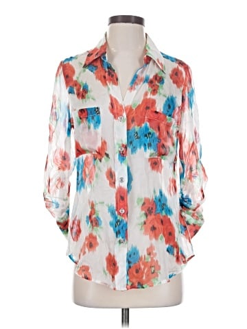 Fifteen Twenty 3/4 Sleeve Silk Top (view 1)