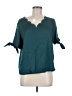 Shein 100% Polyester Teal Short Sleeve Blouse Size M - photo 1