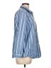 J.Jill Stripes Blue Long Sleeve Button-Down Shirt Size Lg Petite - photo 4