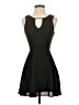 Dee Elle 100% Polyester Solid Black Cocktail Dress Size XS - photo 1